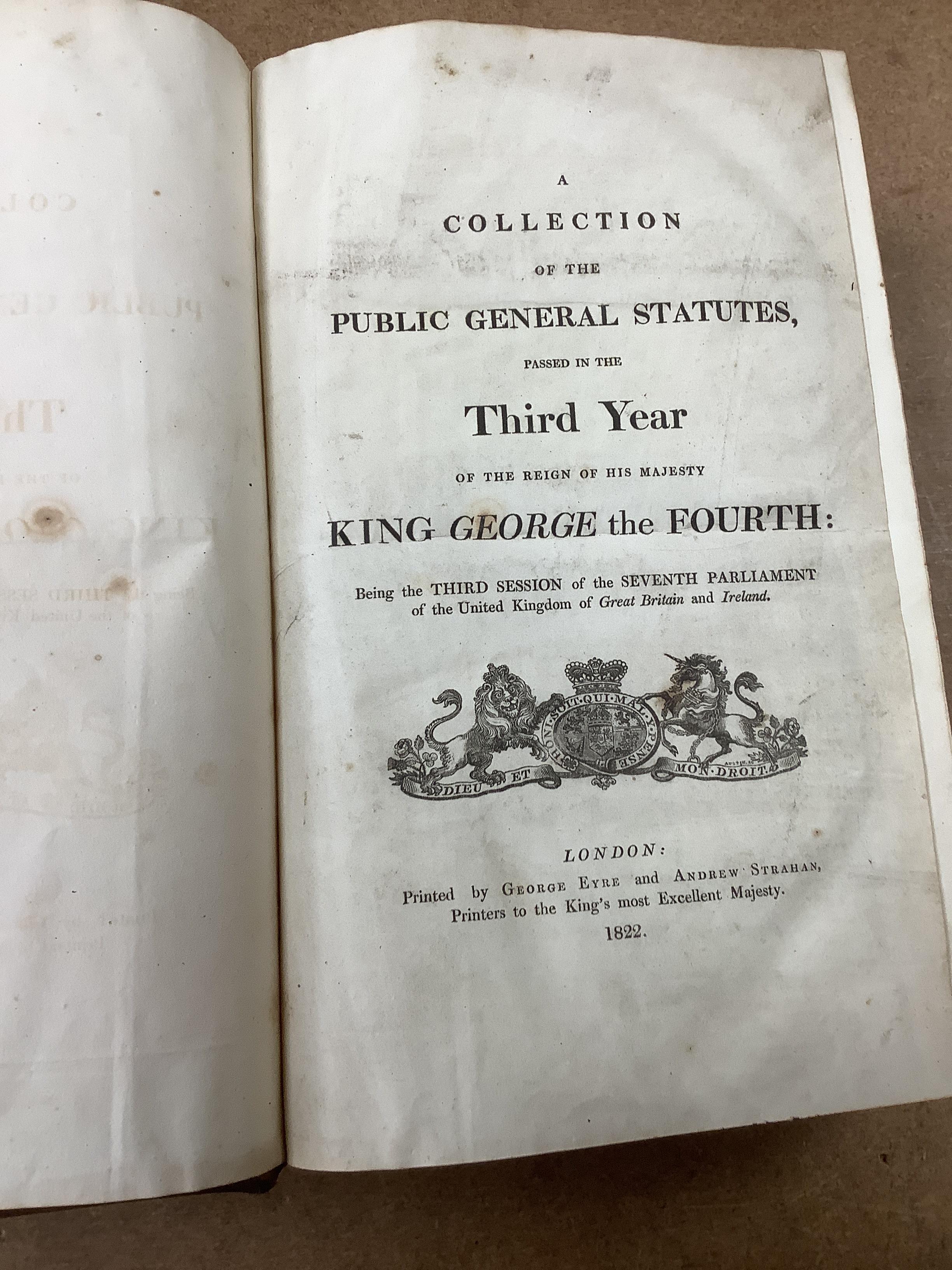 1822 George III Acts and Statutes Dictionary of Decisions etc. (9)